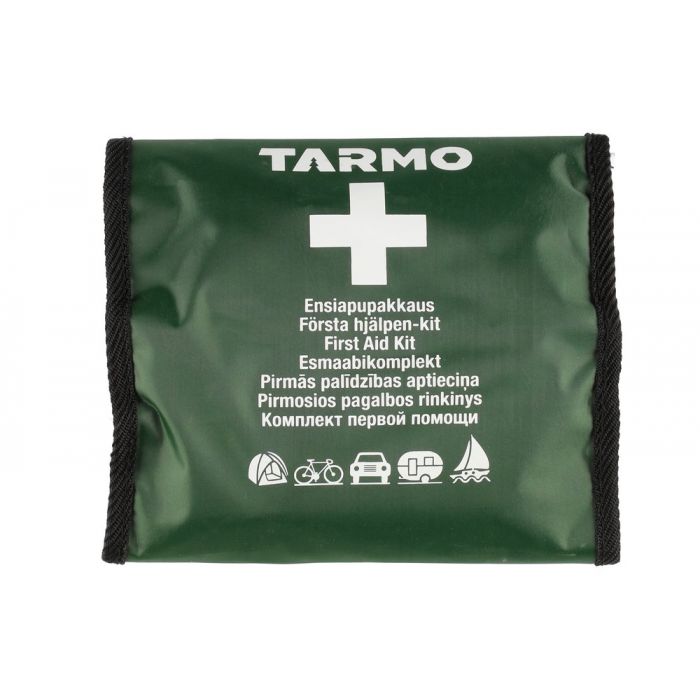 ensiapupakkaus 74 osainen, vihreä